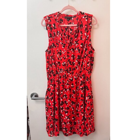 ✨ Banana Republic | Red Floral Dress | Size XL ✨ - Picture 1 of 7
